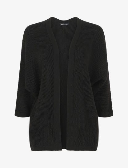 Gilet mi-long oversize - Noir - 4