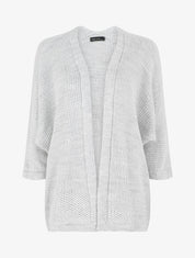 Gilet mi-long oversize - Gris clair - 4