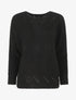 Pull ample uni maille fantaisie - Noir - 4