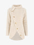 Pull ample croisé à col roulé - Beige - 4