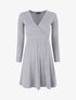 Robe pull uni coupe patineuse - Gris - 4