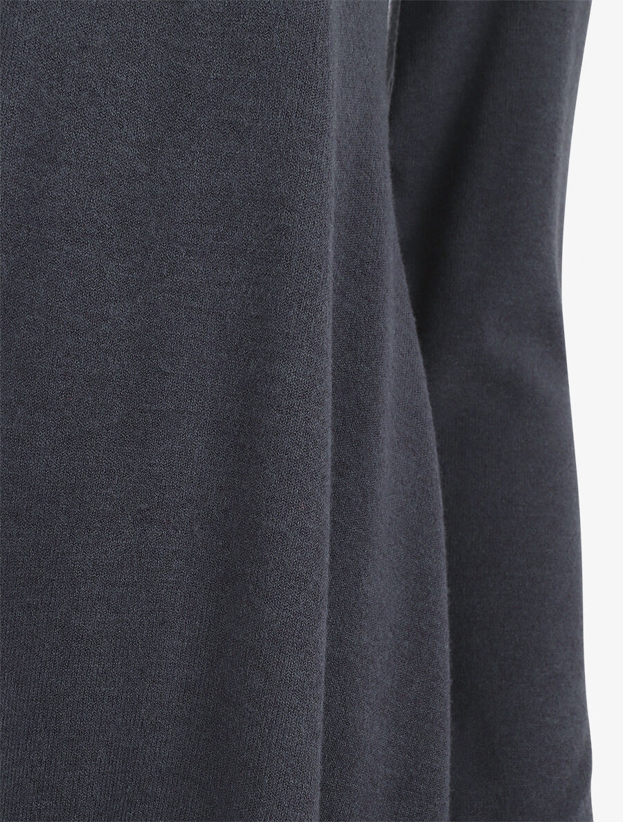 Gilet basique en maille - Marine - 3