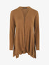 Gilet basique en maille - Camel - 4