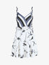 Robe patineuse courte à imprimés - Noir - 4