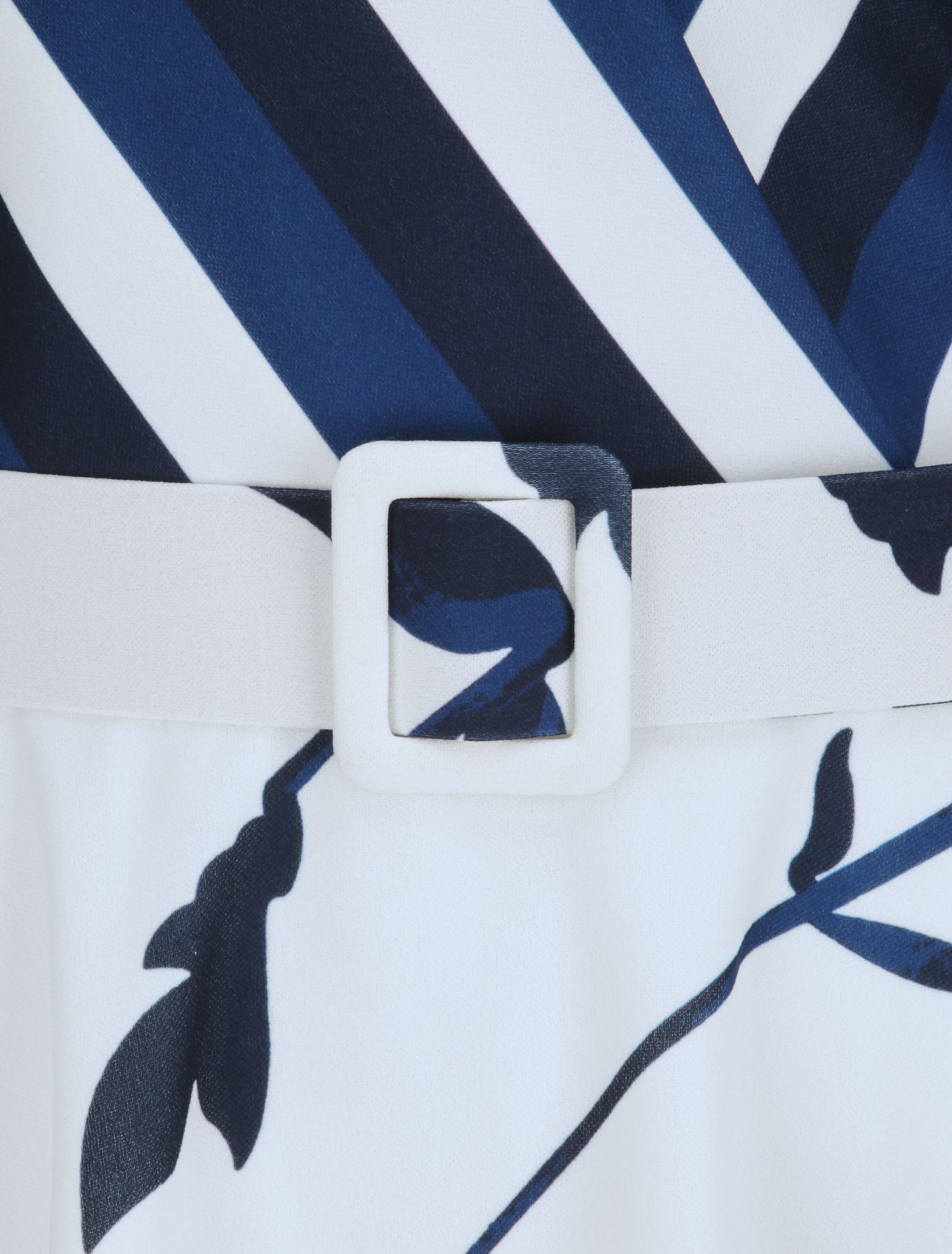 Robe patineuse courte à imprimés - Bleu - 4