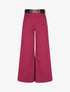 Pantalon ample taille haute uni - Violine - 4