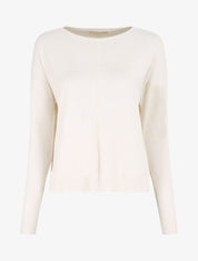 Pull fin uni classique - Crème - 6