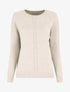 Pull fin uni basique à col rond - Beige - 4