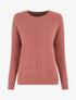 Pull fin uni basique à col rond - Vieux rose - 4