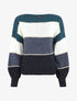 Pull droit à rayures - Bleu canard - 4