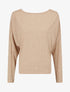 Pull loose dos nu bijou à perles - Beige - 1