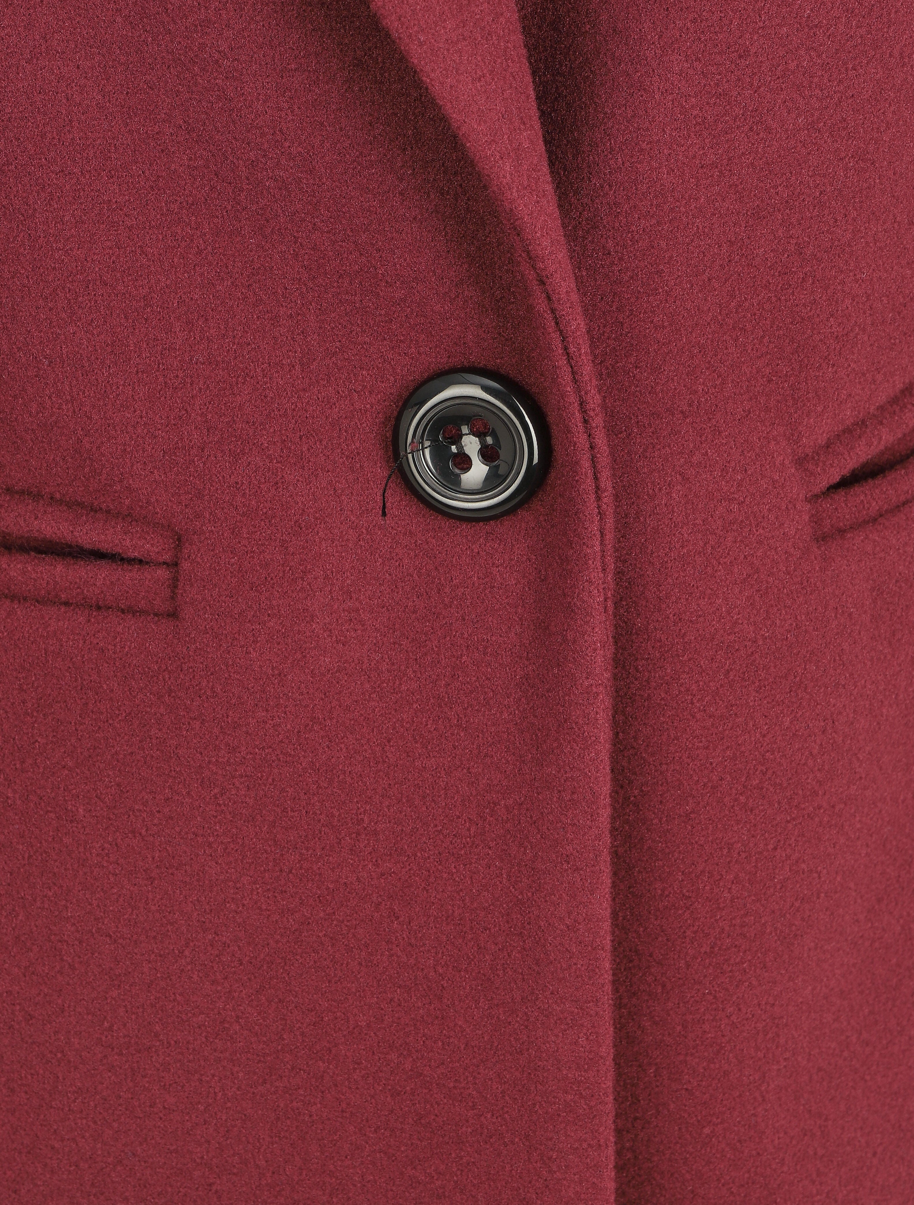 Manteau droit mi-long - Bordeaux - 3