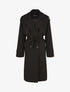 Trench oversize ceinturé - Noir - 1
