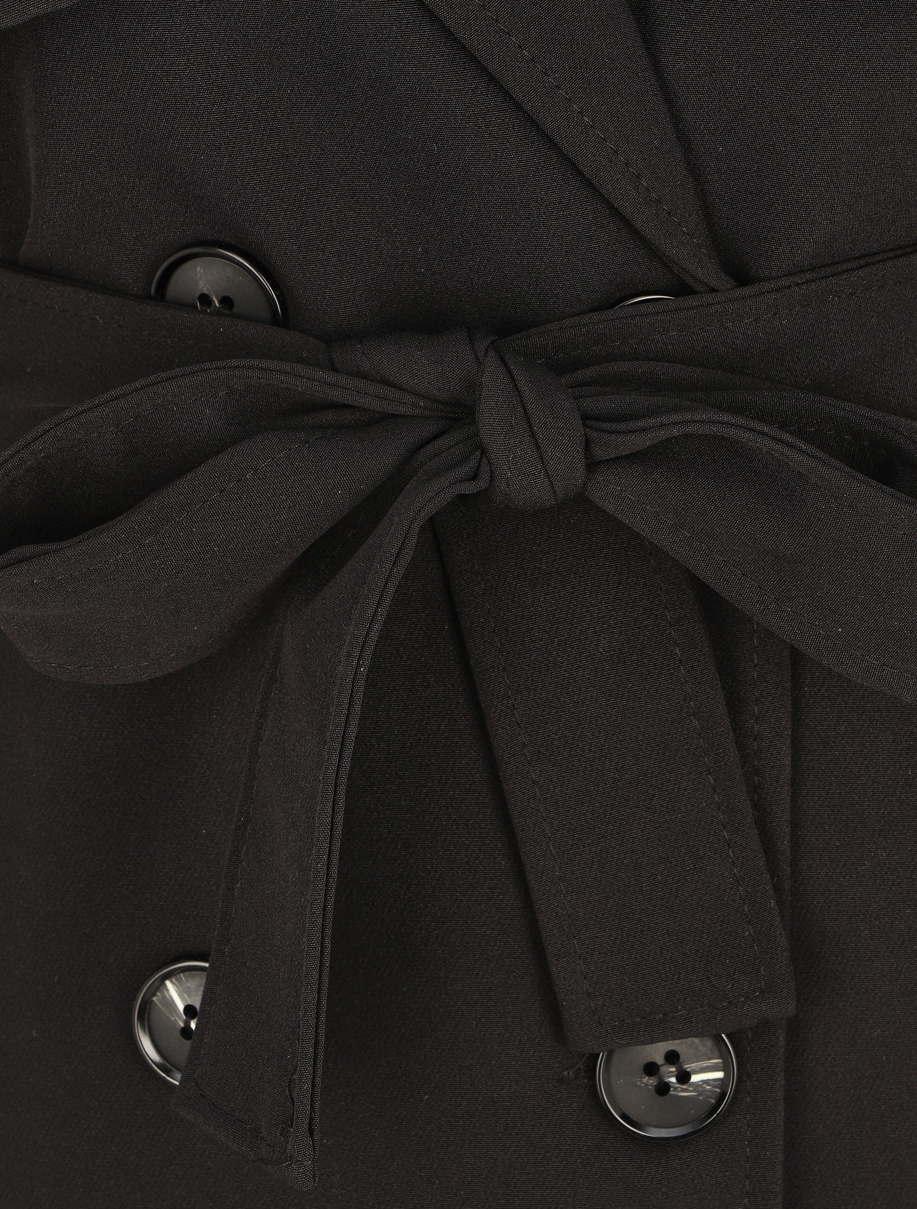 Trench oversize ceinturé - Noir - 3