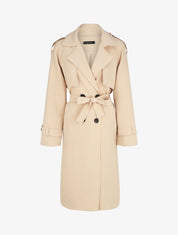 Trench oversize ceinturé - Beige - 1