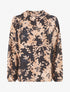 Top droit imprimé floral - Noir - 1
