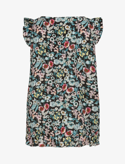 Blouse imprimé fleurs des champs - Noir - 2