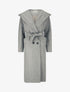 Manteau long à capuche - Gris - 4