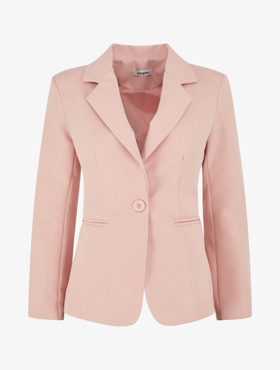 Veste mi-longue classique - Rose - 5