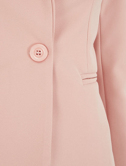 Veste mi-longue classique - Rose - 3