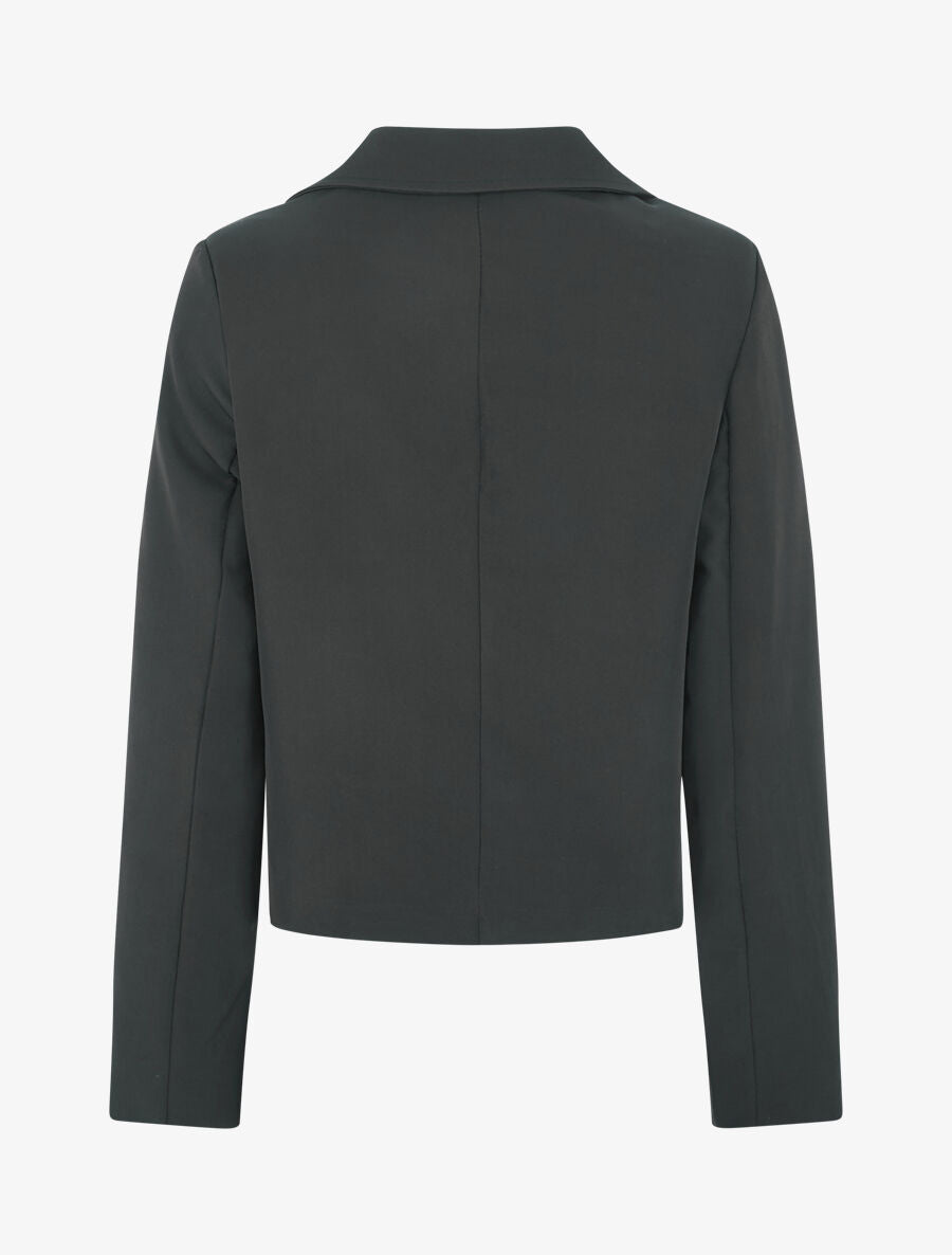 Blazer boutonné à poches - Noir - 2