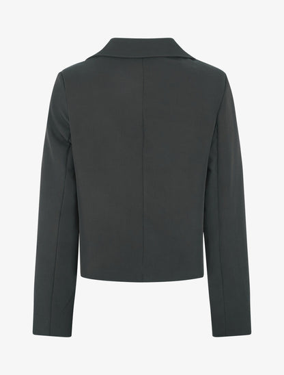 Blazer boutonné à poches - Noir - 2