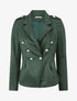 Veste mi-longue style officier - Vert sapin - 4