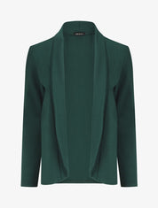 Blazer uni coupe droite - Vert sapin - 1