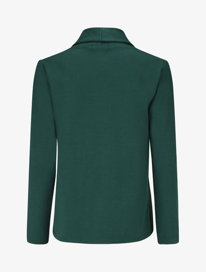 Blazer uni coupe droite - Vert sapin - 2