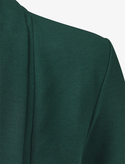 Blazer uni coupe droite - Vert sapin - 3