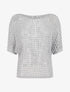 Pull brillant en maille ajourée - Argent - 4