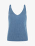 Débardeur en maille pailletée - Bleu - 4
