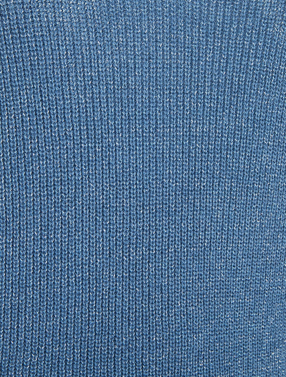 Débardeur en maille pailletée - Bleu - 3