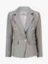 Blazer uni boutonné - Gris - 1