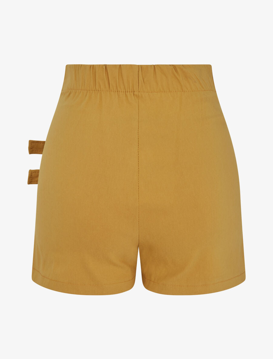 Short court style jupe à lanières - Jaune - 2