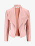 Veste en suédine à pans asymétriques - Rose - 1