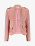 Veste en suédine à boutons décoratifs - Rose - 1
