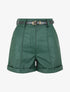 Short en simili à revers - Vert sapin - 4