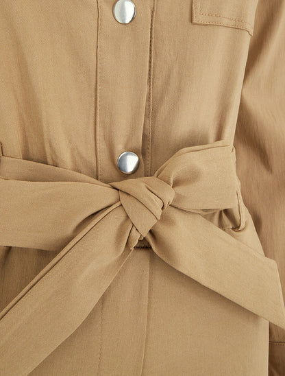 Combinaison stretch coupe slim - Beige foncé - 3