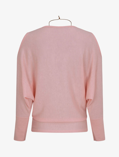 Top loose à épaules ajourées - Rose - 2
