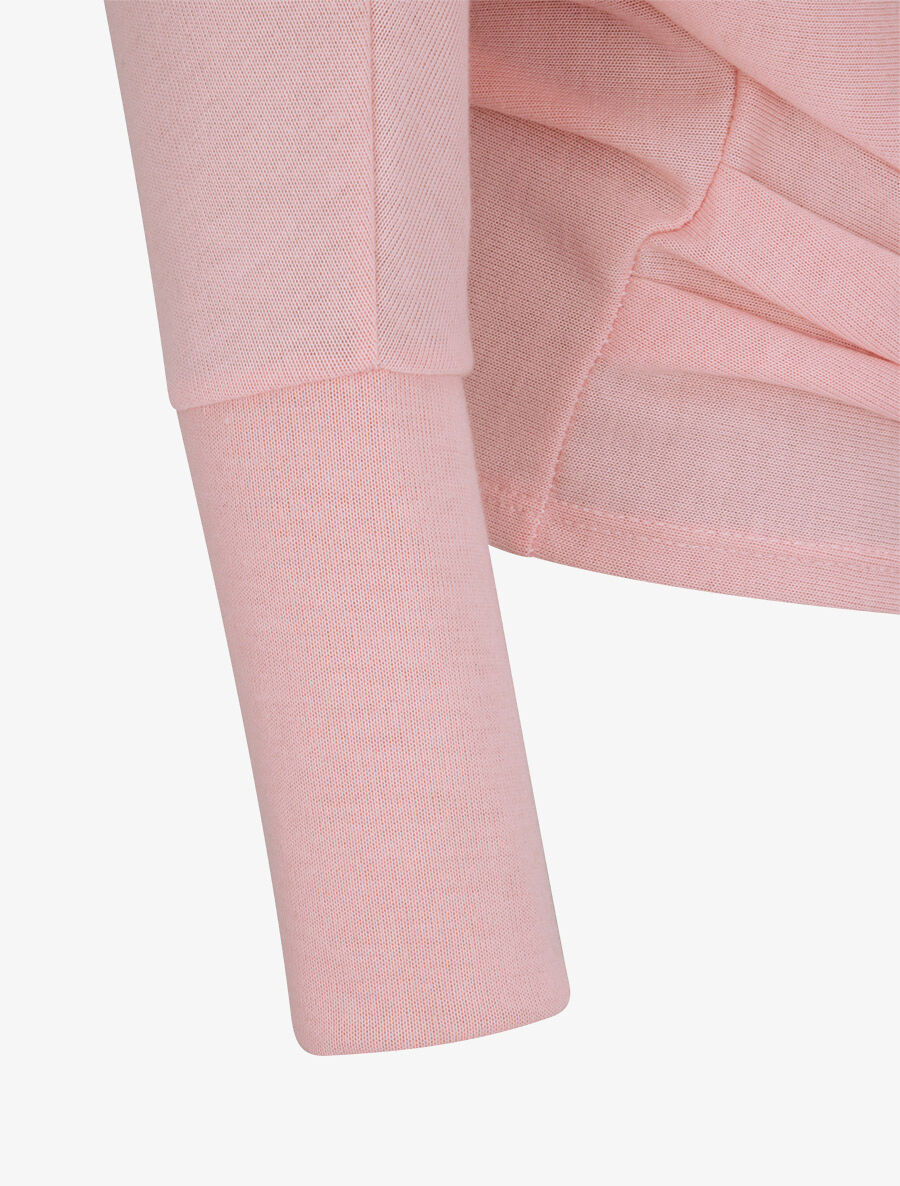 Top loose à épaules ajourées - Rose - 3