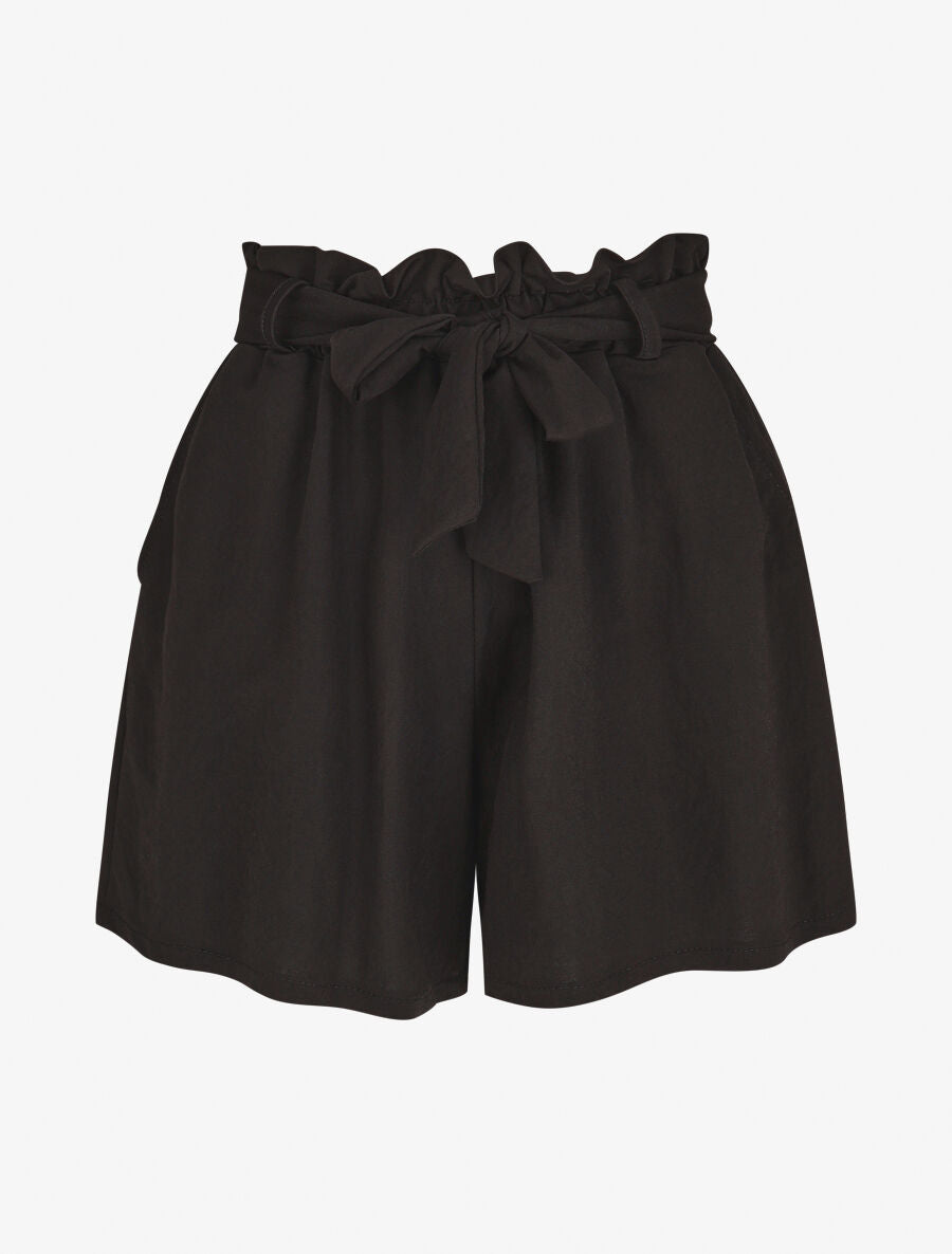 Short évasé taille haute - Noir - 4