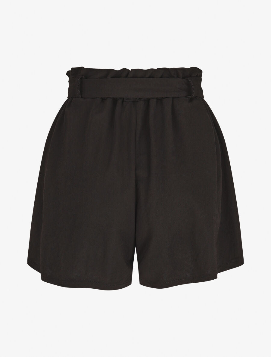 Short évasé taille haute - Noir - 2