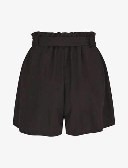 Short évasé taille haute - Noir - 2