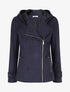 Veste en suédine à capuche - Marine - 1