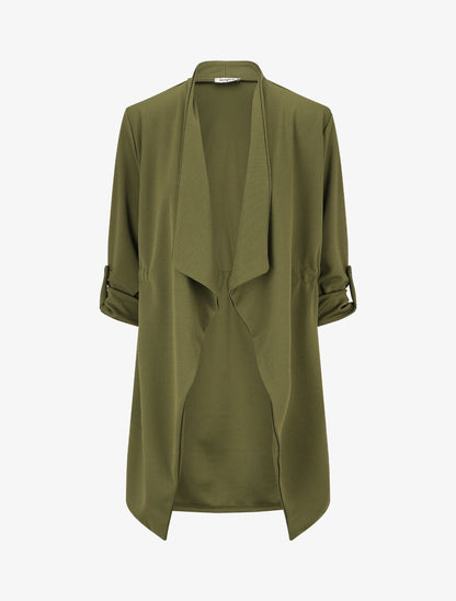 Veste légère à manches retroussables - Kaki - 4