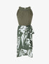 Robe longue à col américain - Kaki - 4