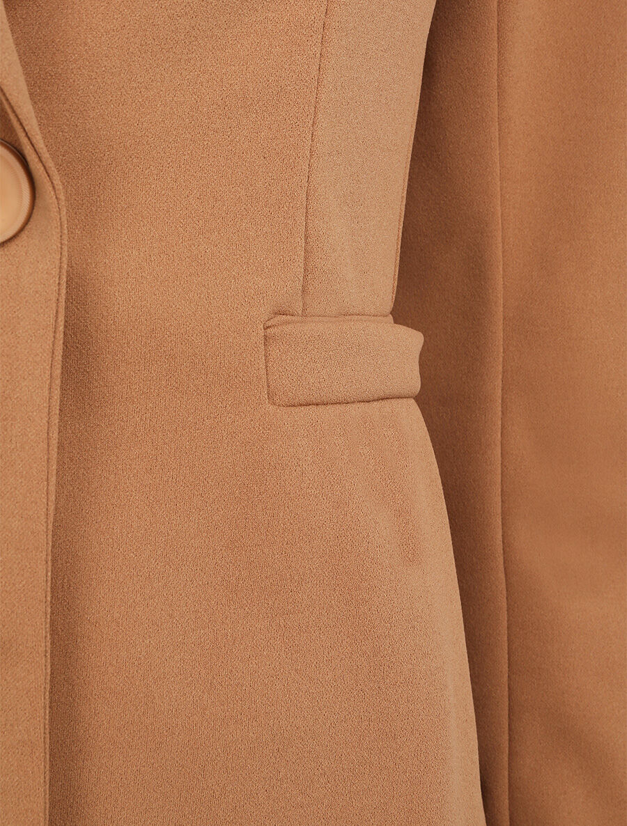 Blazer ajusté uni - Camel - 3