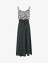 Robe empire imprimé petites fleurs - Noir - 1