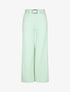 Pantalon droit taille haute uni - Vert d&